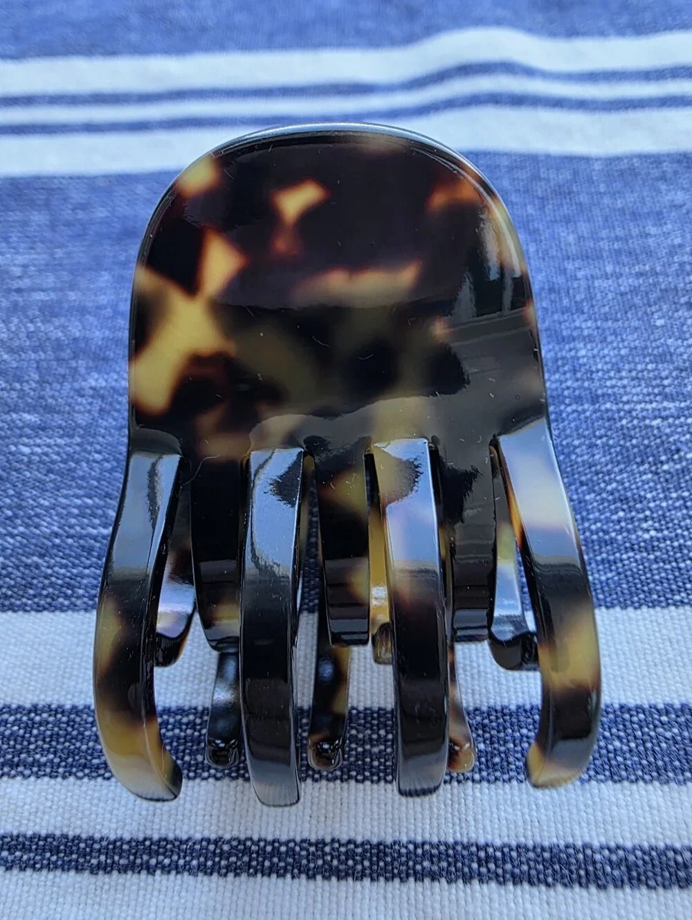France Luxe Tortoise Color Double Tooth Hair Claw Clip